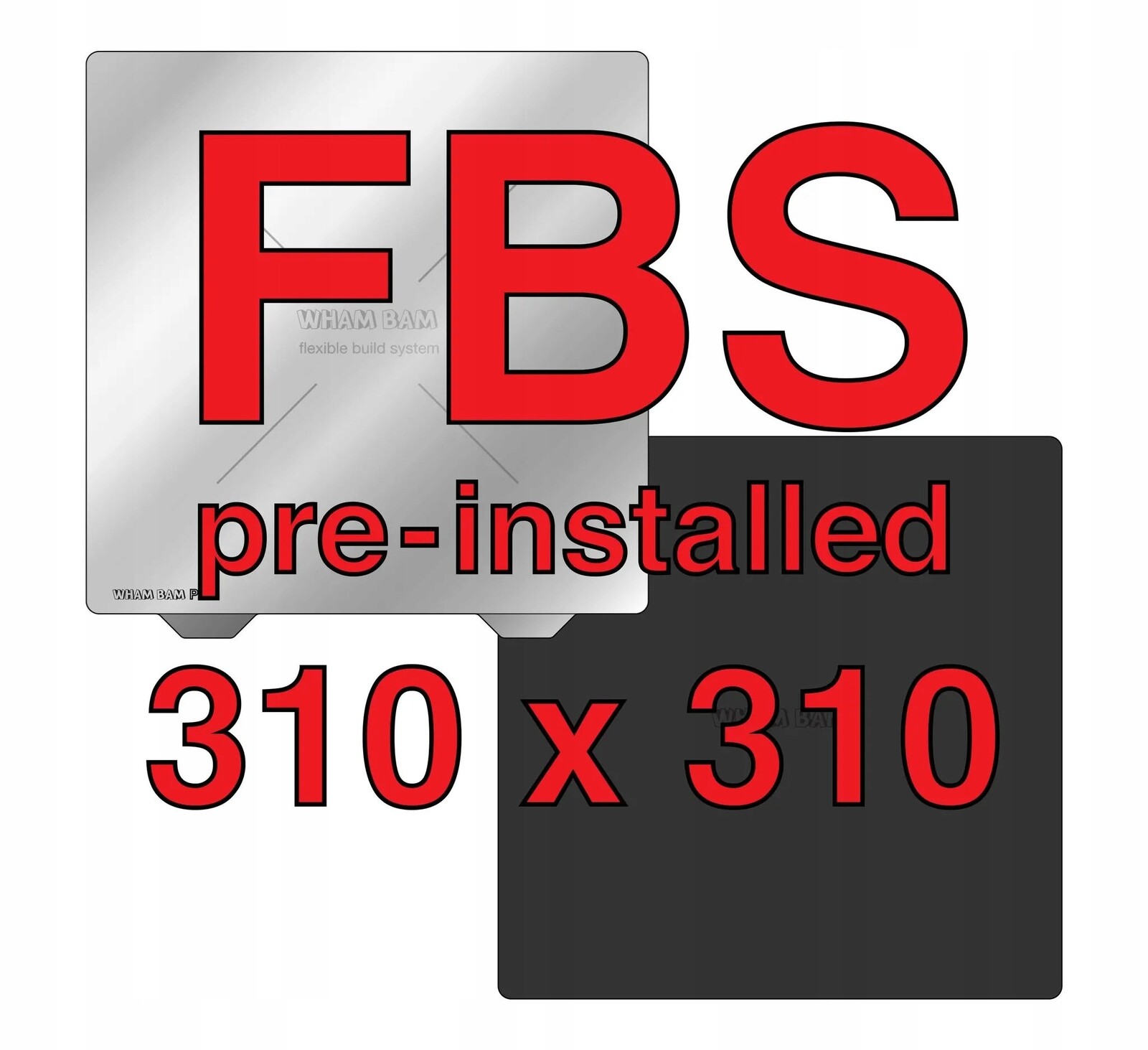 Wham Bam Pi Flexible Build System adhezivní podložka 310 mm x 310 mm 12.