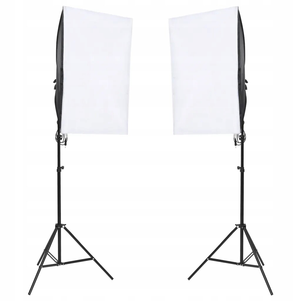 vidaXL Fotografický studiový set s osvětlením a pozadím