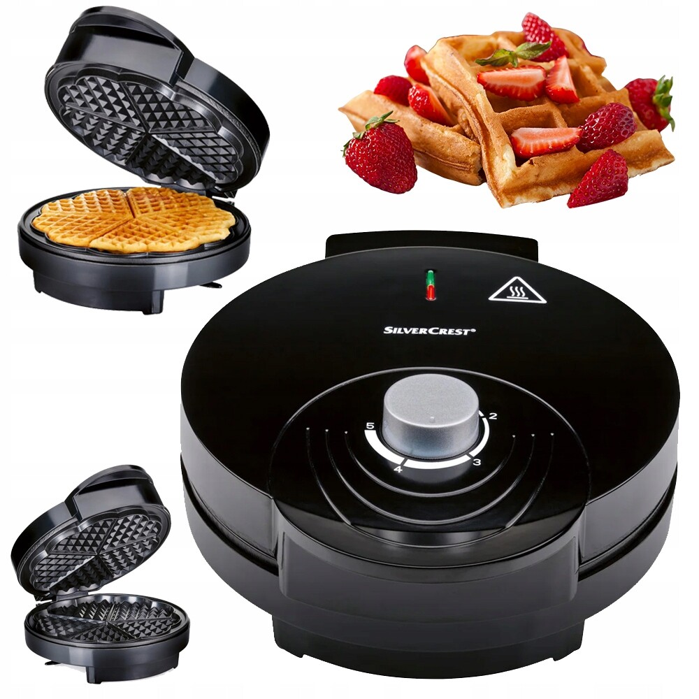 Silvercrest Vaflovač Swe 1200 1200 W s povrchovou úpravou Ilag 15 receptů