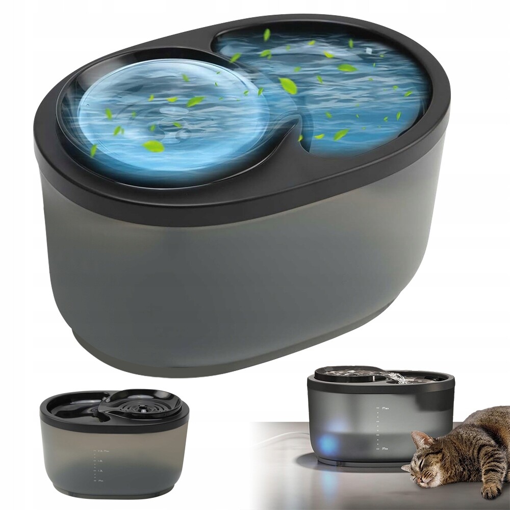 Fontána Napáječka Automatická Miska Na Vodu Zvířat Psa Kočky 2.3 L