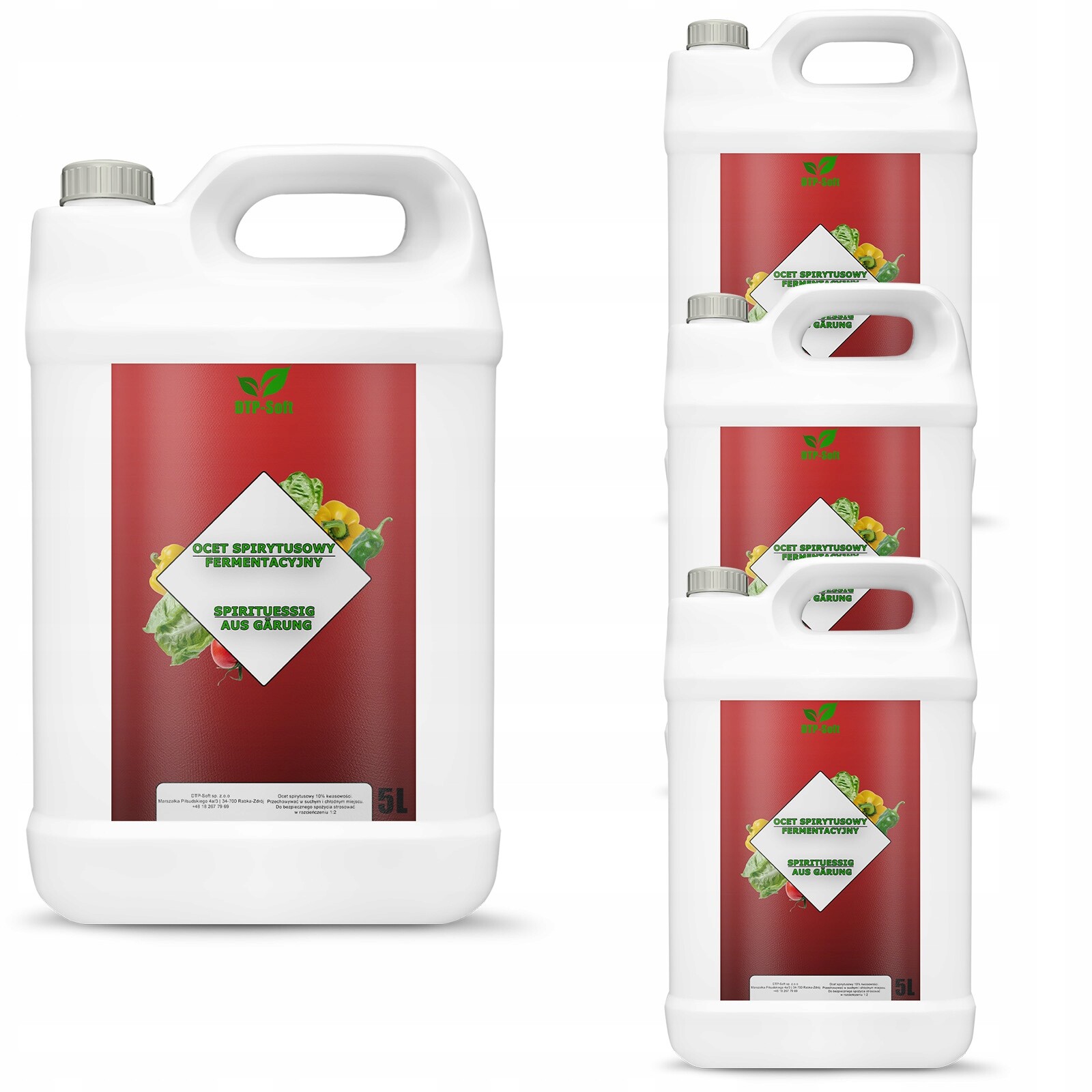 20 l fermentační lihový ocet 10% 4 x 5 l 5000 ml Podhalí