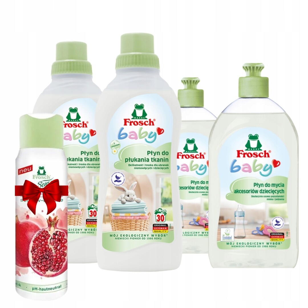 Frosch Baby Sada pro oplachování oblečení a mytí doplňků pro děti +dárek