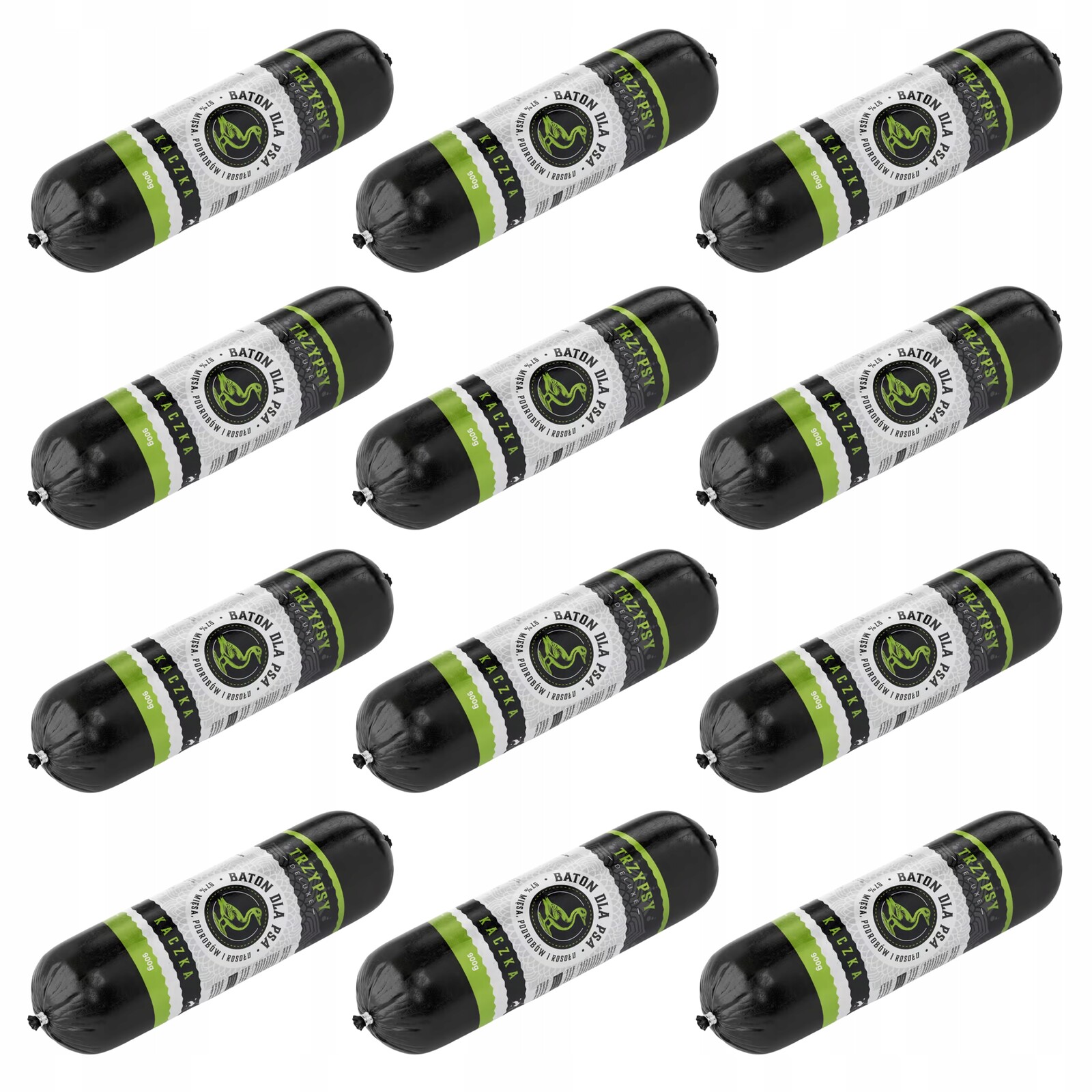 Trzypsy Deluxe monoproteinová masová tyčinka kachna 12 x 900 g Happy Snacky Set