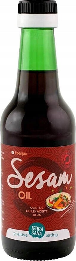 Sezamový Olej (z Pražených Semen) Bezlepkový Bio 250 ml Terrasana