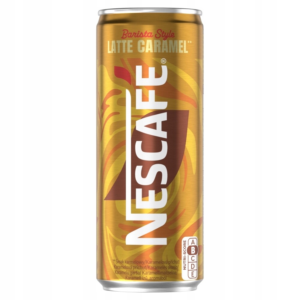 Sada 12 Kusů: Nescafé Barista Style Caramel Latte 250 ml Kávový nápoj