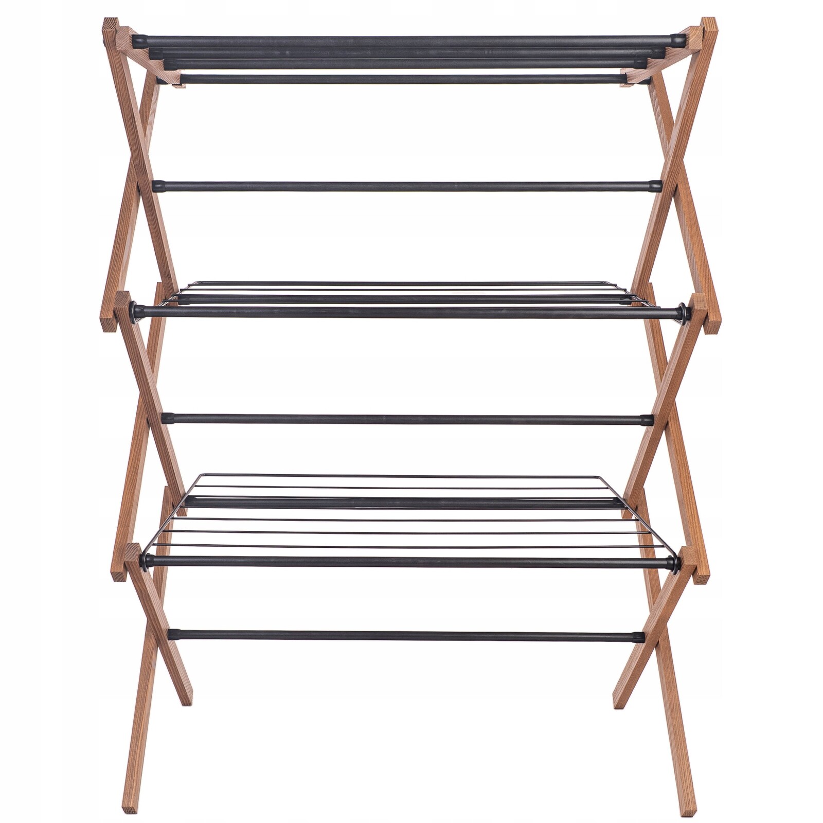 Sušák Stojící, Skládací, Balkonový, Vertikální, Dřevěný