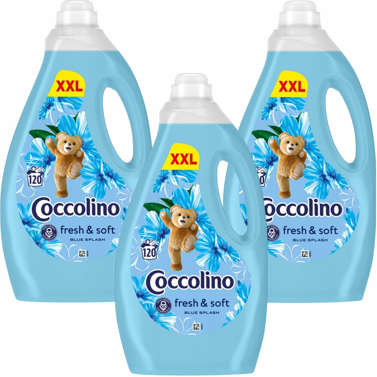 Sada Coccolino Fresh&Soft Tekutá aviváž Blue Splash 3 l x3