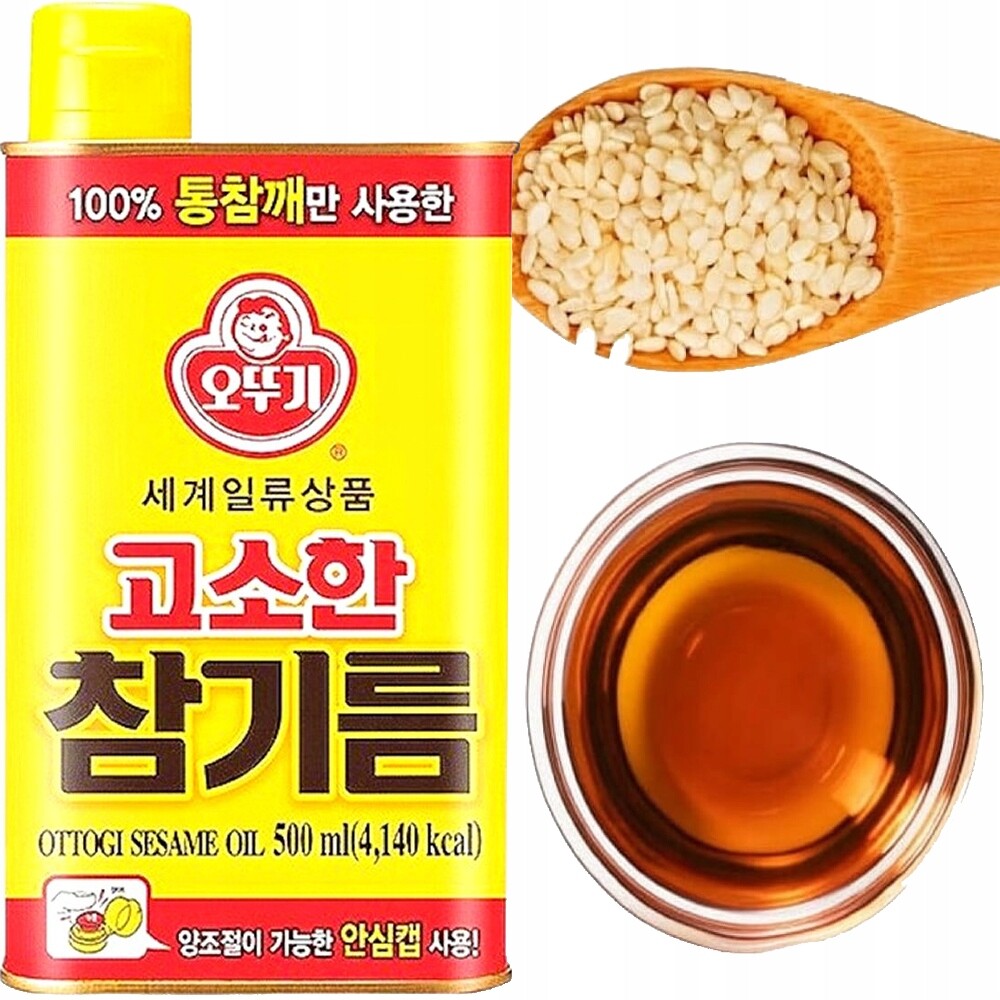Korejský sezamový olej z pražených zrn 500 ml Pure Sesame Oil Ottogi