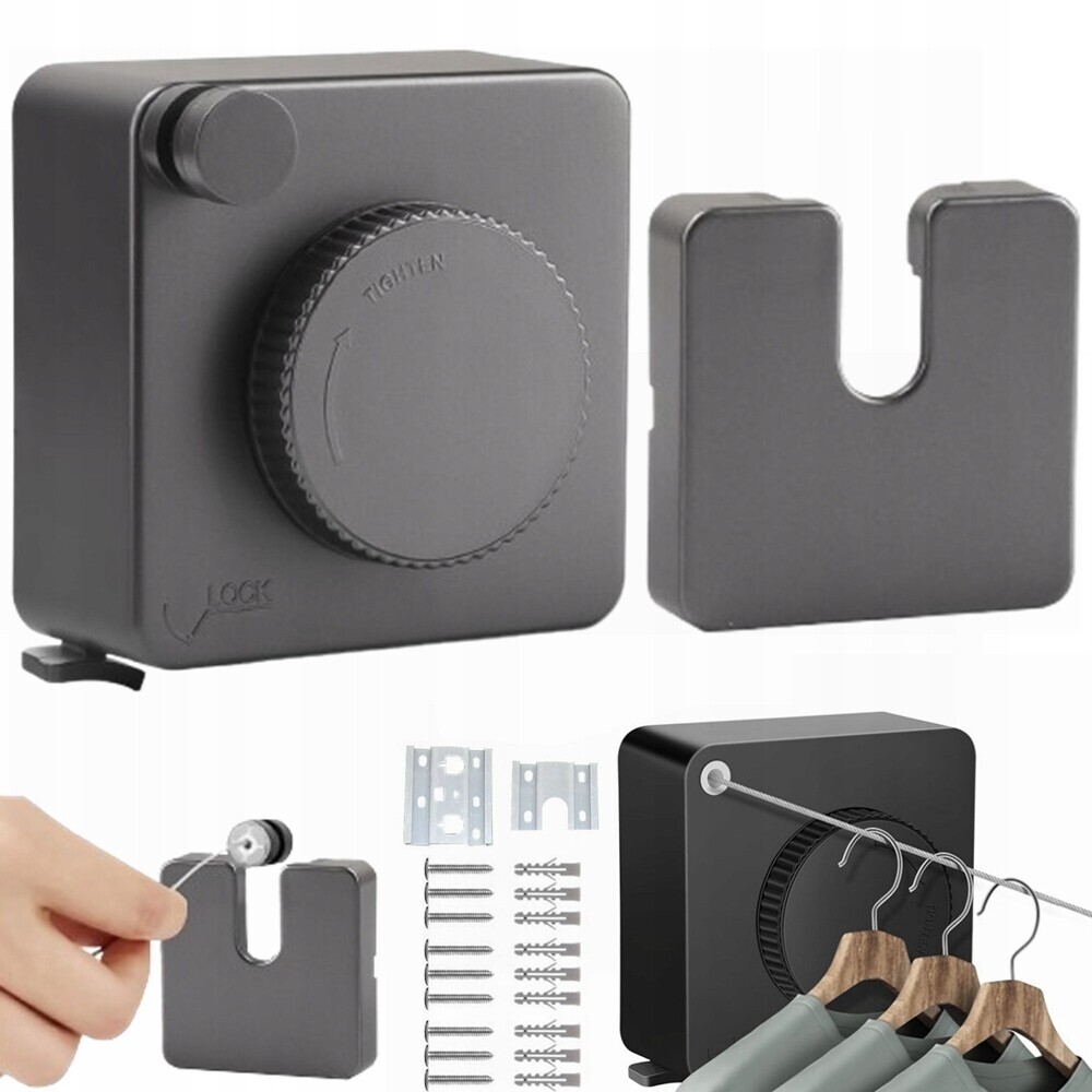 Zavírací Praní Šňůra 4,28 M Nerezová Prádelní Šňůra 20 Kg