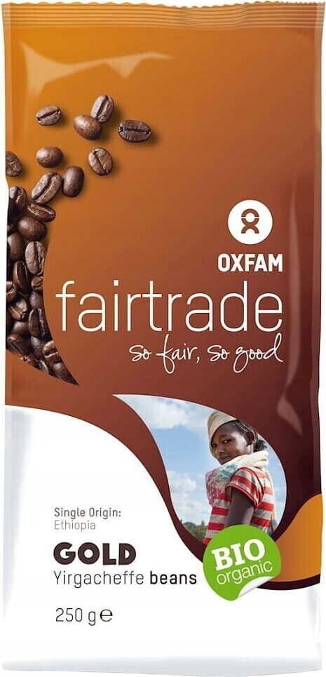 Yirgacheffe Arabica Káva Etiopie Fair Trade Bio 250 g Oxfam