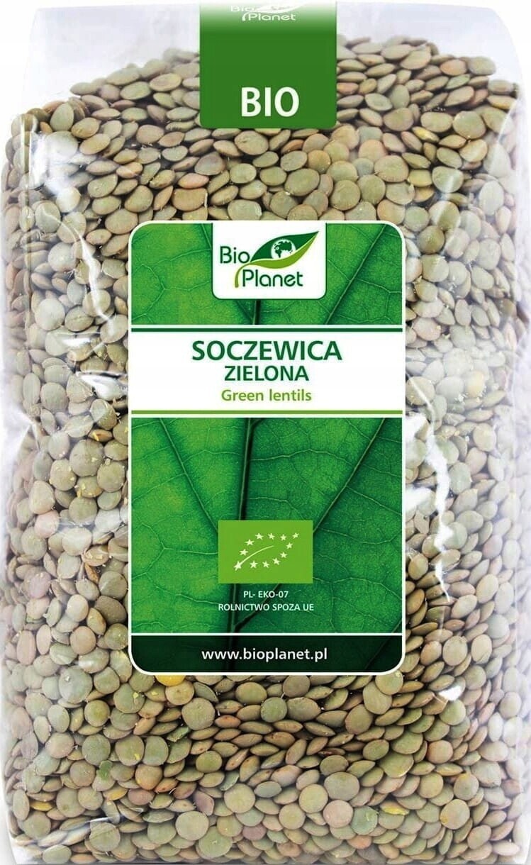 Zelená Čočka Bio 1 kg Bio Planet