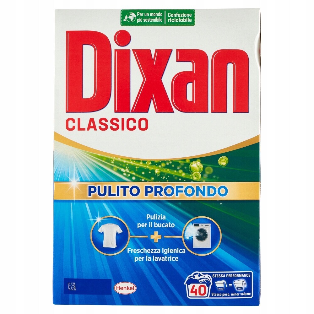Dixan Classico Pulito Profondo 40 praní Prášek na praní Hloubkové čištění
