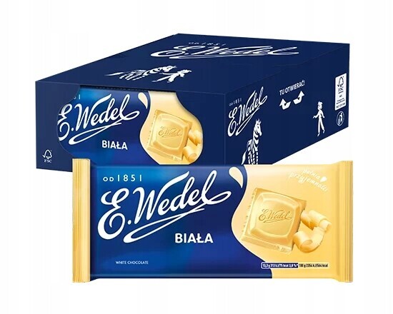 22 x Čokoláda Bílá 80 g E.Wedel