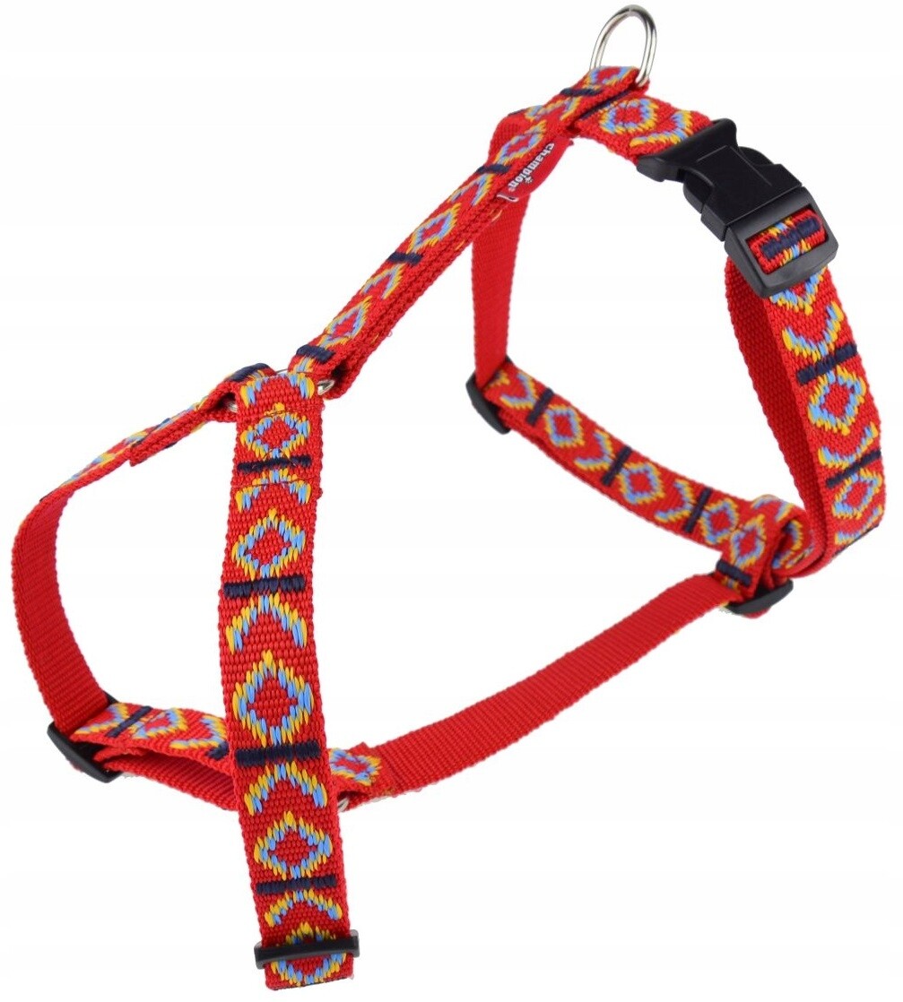 Champion Postroj pro velkého psa s nastavitelnou páskou Guard 120 Červená Aztek