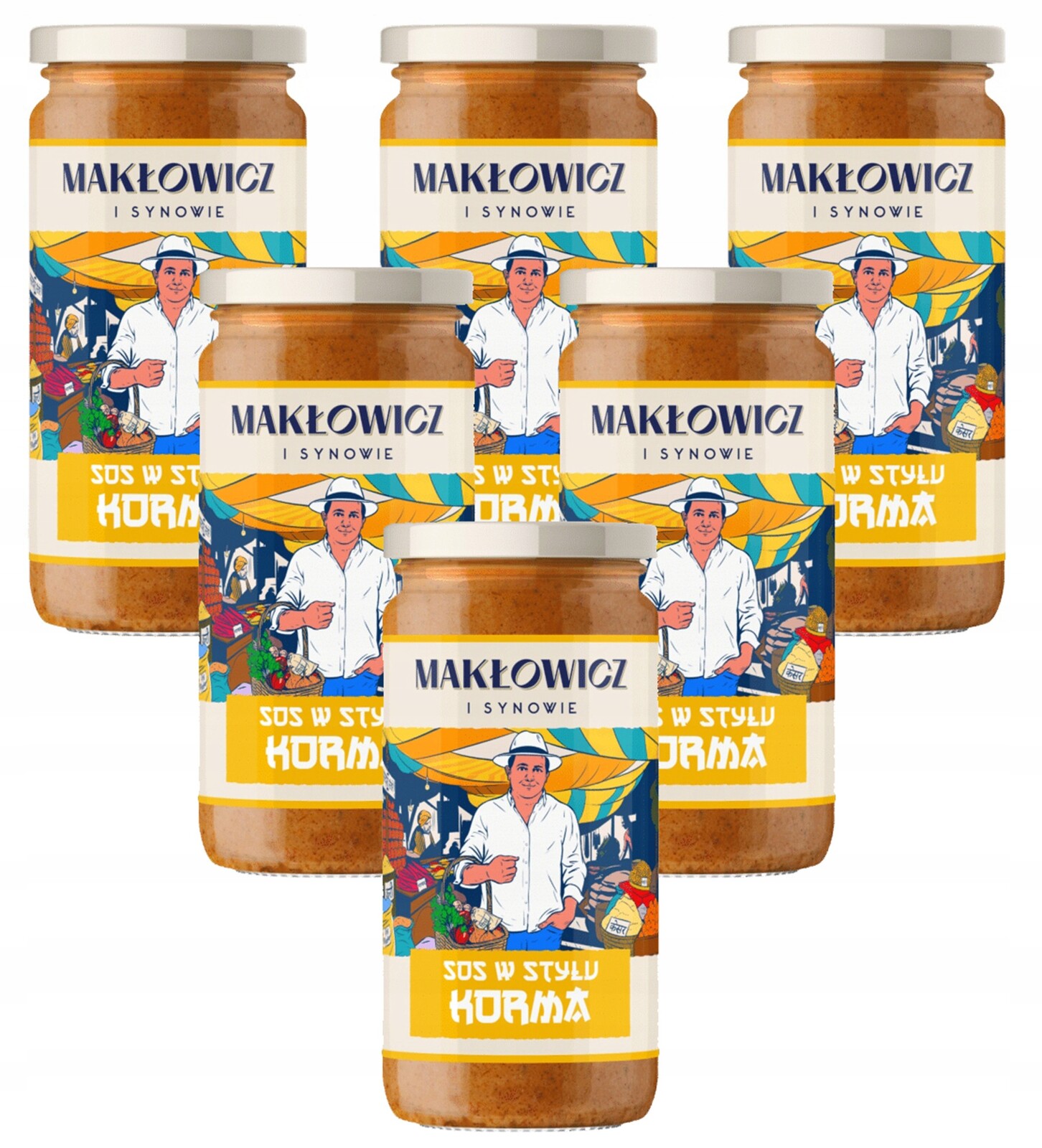 Sada 6 Kusů Maklovič A Synové omáčka ve stylu korma 400 g