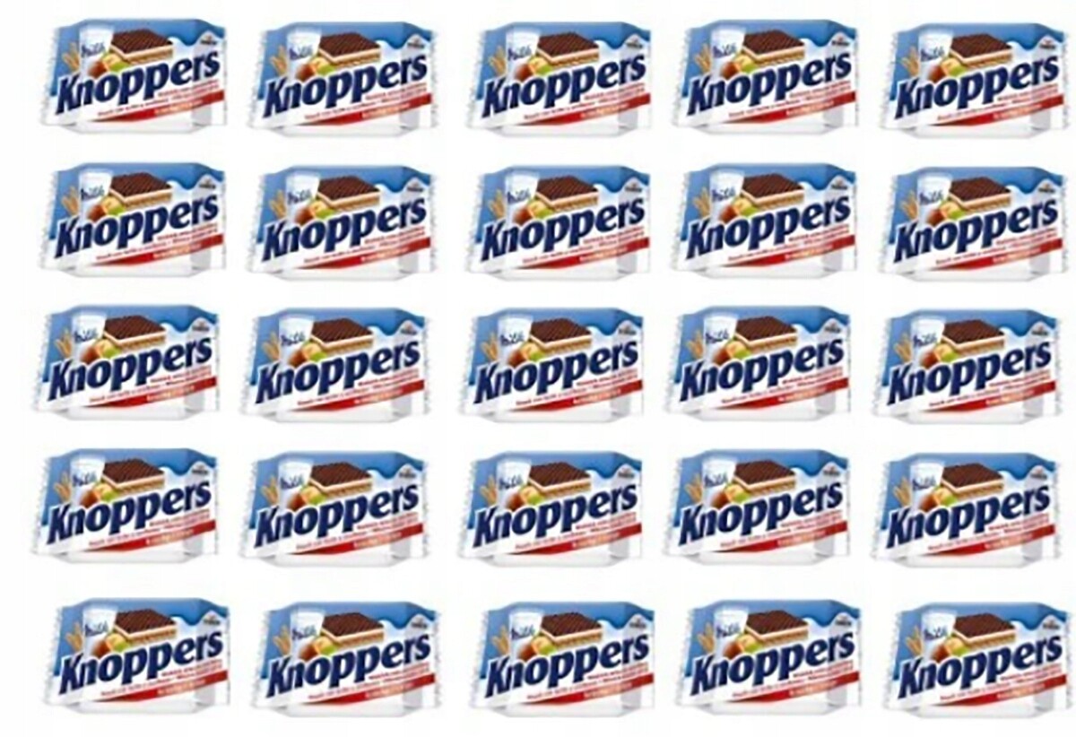 Oplatek Knoppers mléčně-oříškový 24 x 25 g