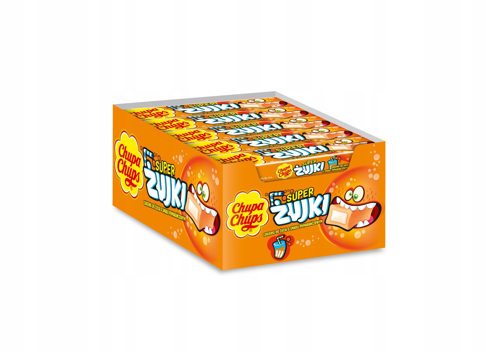 Chupa Chups Žvýkačky Pomeranč žvýkačka s příchutí pomeranče 20x45 g