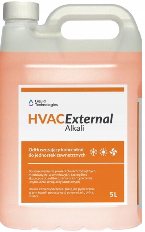 Hvac External Alkali 5 L Tekutý dezinfekční přípravek na klimatizaci.