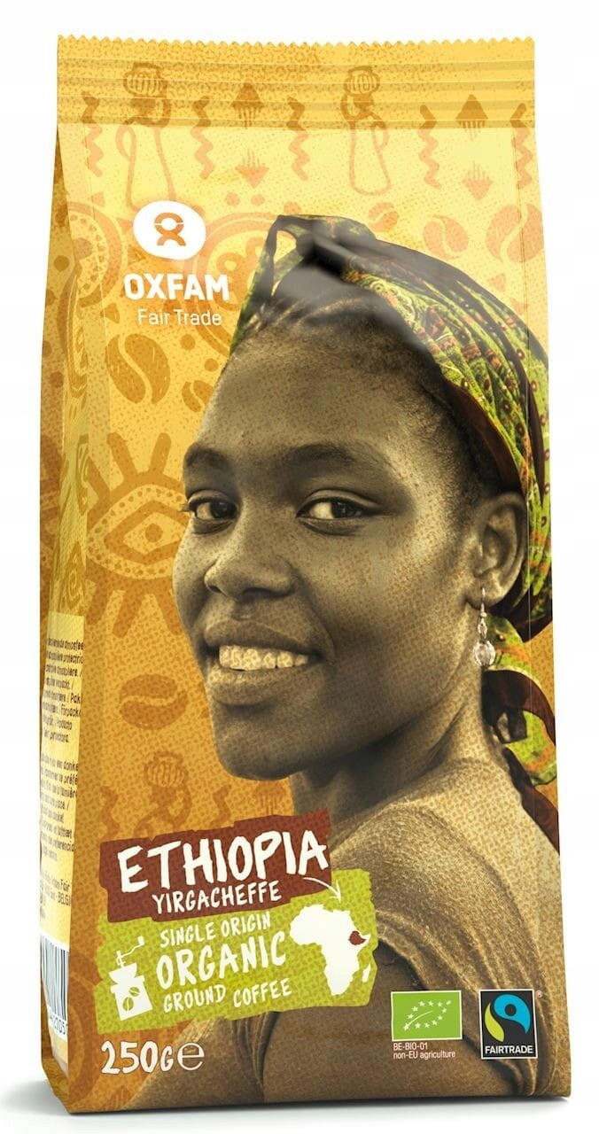 Mletá Káva Yirgacheffe Arabica Etiopia Fair Trade Bio 250 g Oxfam