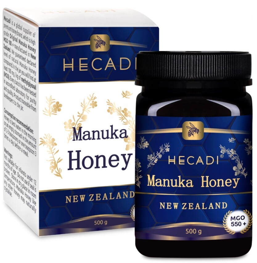 Hecadi Med Manuka Mgo 550+ Nový Zéland 500 g