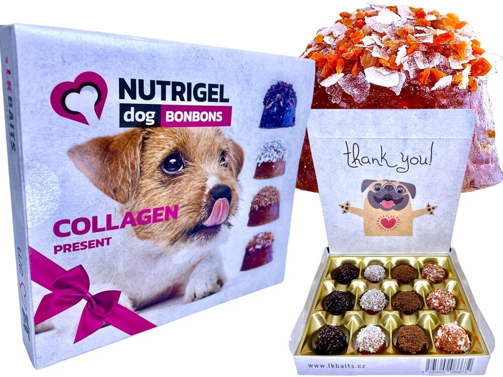LK Baits Pet Kolagenová bonboinéra Nutrigel Collagen Bonbons pro větší psy 130g