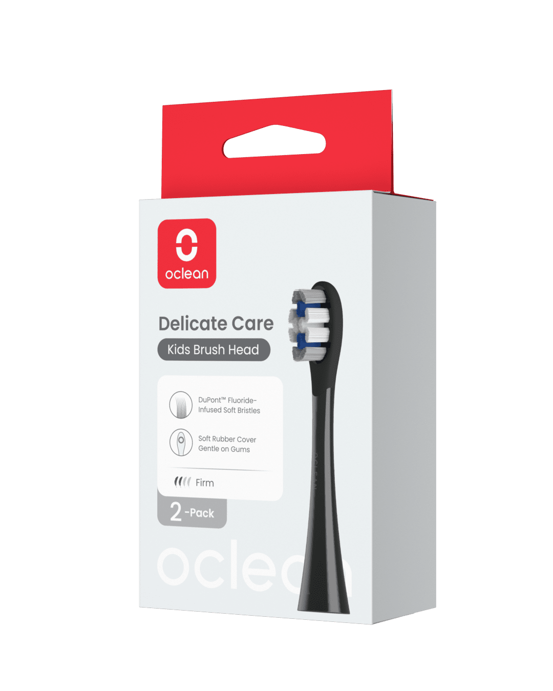 OCLEAN náhradní hlavice X Kids P3K8 Delicate Care černé 2 ks