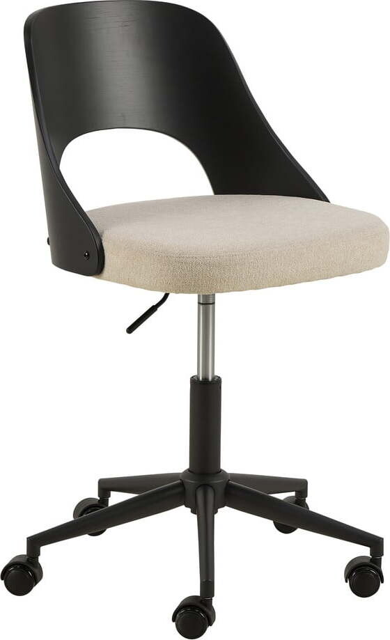 Černá/béžová kancelářská židle Lucy – Actona
