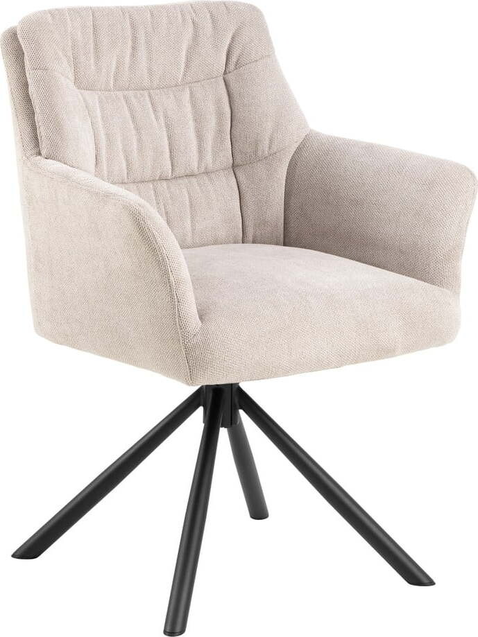 Béžová jídelní židle s područkami Alonso – Actona