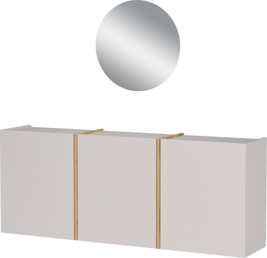 Krémová předsíňová sestava 138x200x27 cm Libbiano – Germania