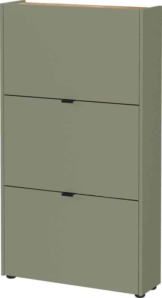 Taupe výklopný botník 71x127x22 cm Ameca – Germania