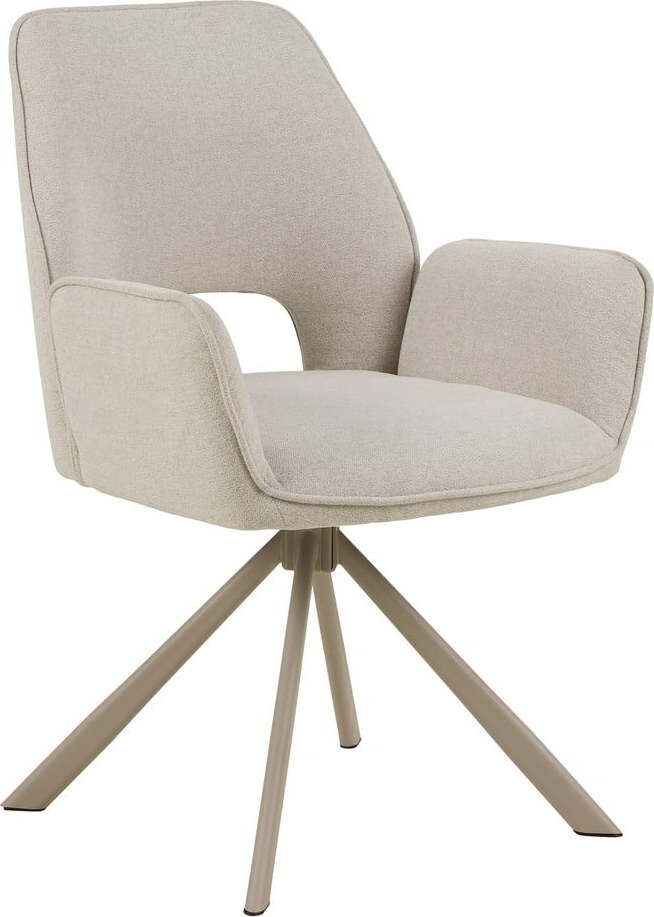 Béžová jídelní židle s područkami Graham – Actona