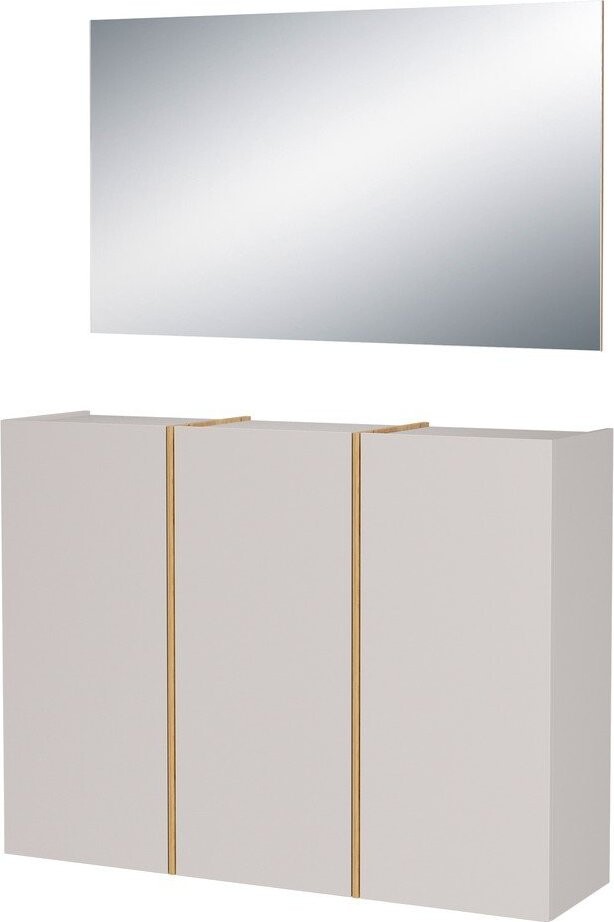 Krémová předsíňová sestava 138x200x37 cm Libbiano – Germania