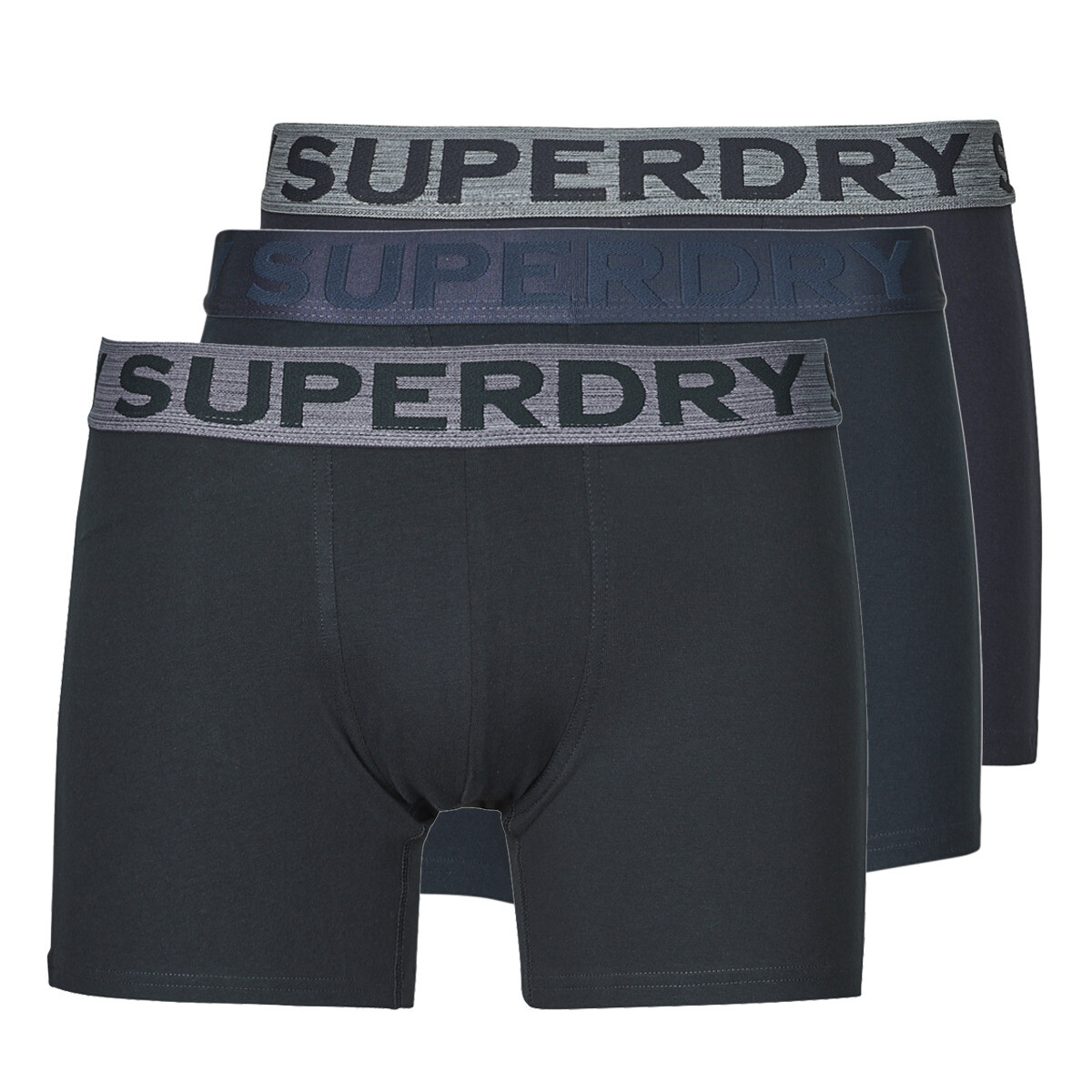 Superdry  BOXER TRIPLE PACK  Tmavě modrá