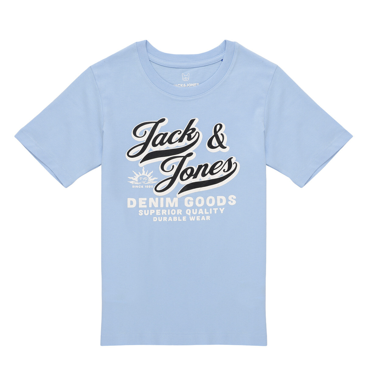 Jack & Jones  JJELOGO TEE SS ONECK  Modrá
