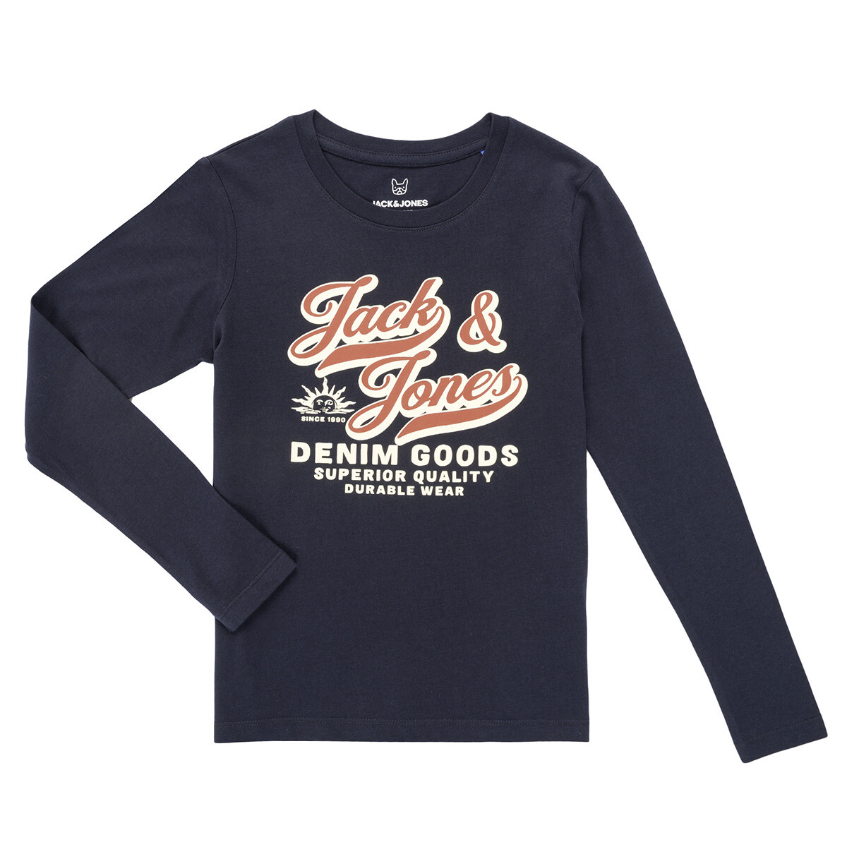 Jack & Jones  JJELOGO TEE LS  Tmavě modrá