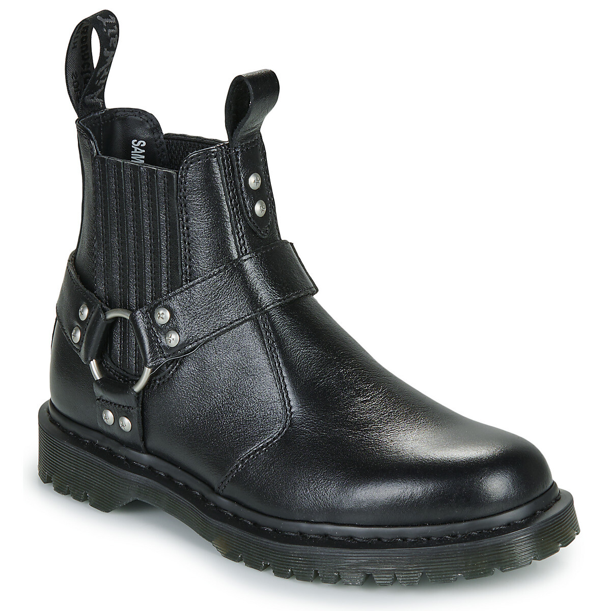 Dr. Martens  2976 Harness Chelsea Boot Black Analine  Černá