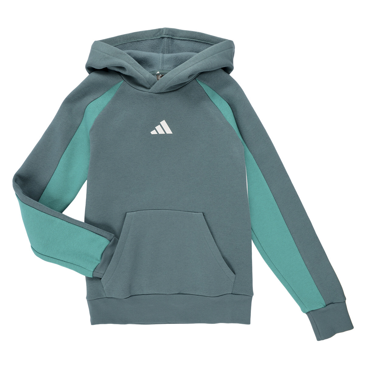 adidas  Seasonal Essentials Colorblock Fleece Hoodie Kids  Zelená