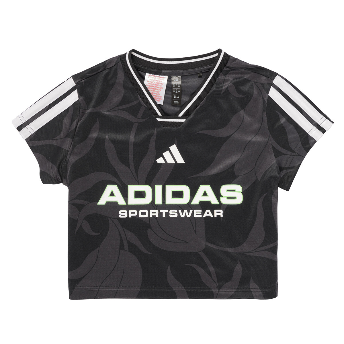 adidas  House of Tiro Colors of Football Crop T-Shirt Kids  Černá