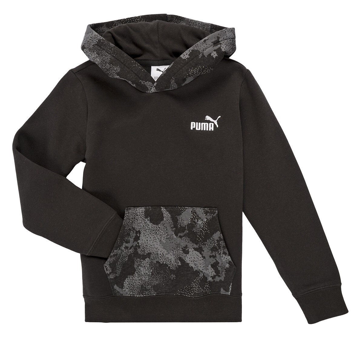 Puma  ESS CAMO Hoodie FL  Černá