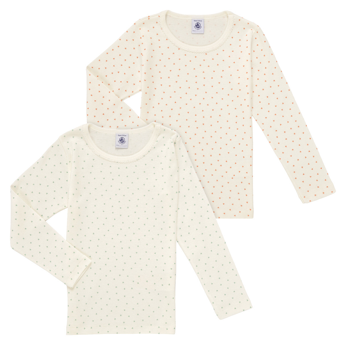 Petit Bateau  TSML X2  Bílá