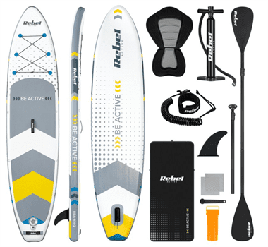 Paddleboard SUP REBEL ACTIVE RBA-4501WH se sedátkem, bílý, 11'6