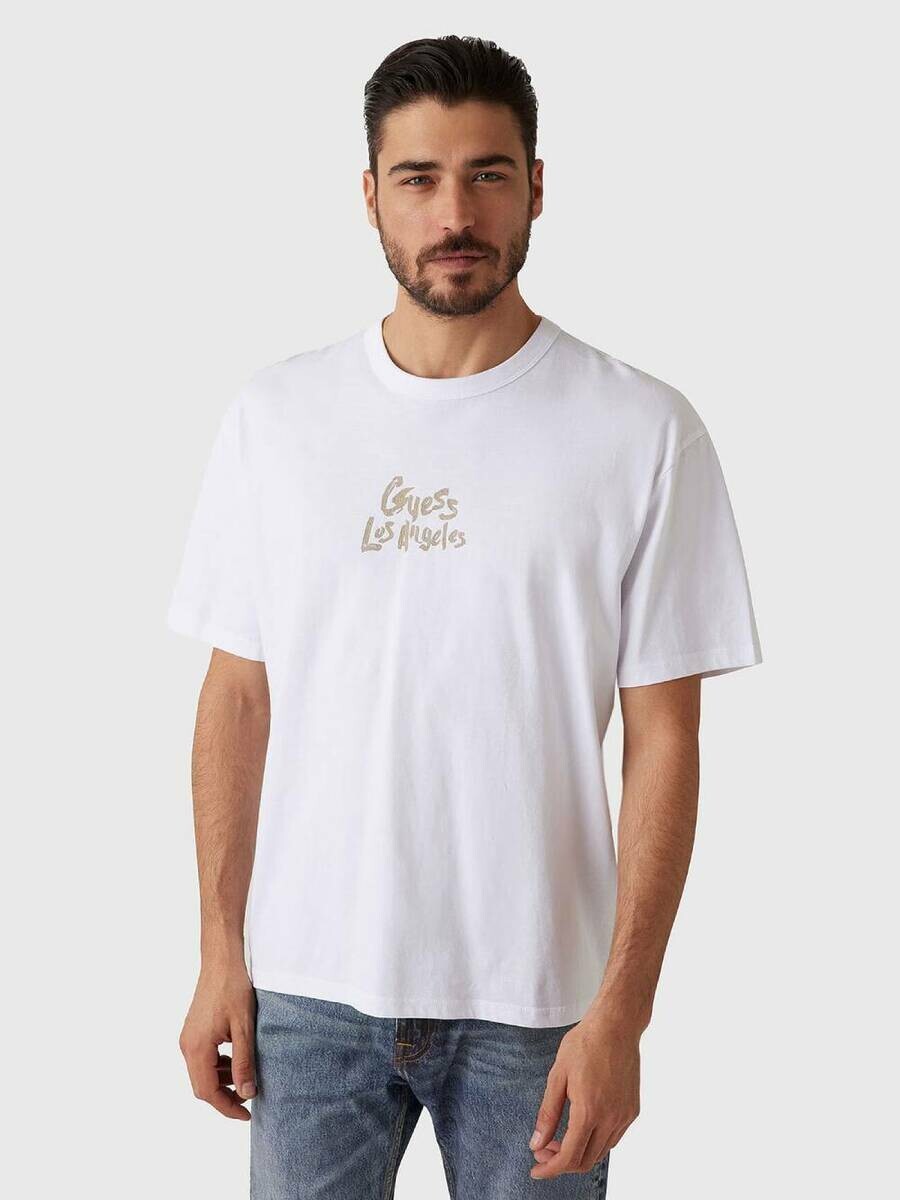 Guess pánské bílé tričko M5GI13K8FQ4 M