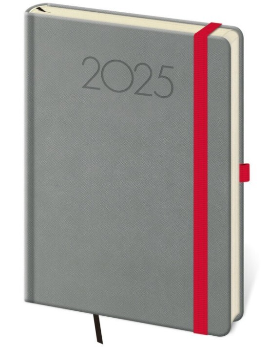 Helma 365 Týdenní diář A5 - New Praga - tmavě šedá - DNP423-4-26