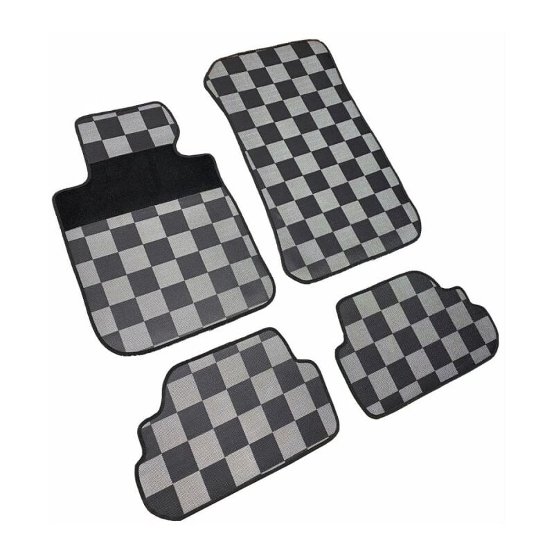 Gumotextilní autokoberce BMW 1 2007-2011 (E82/E88, kostkované)