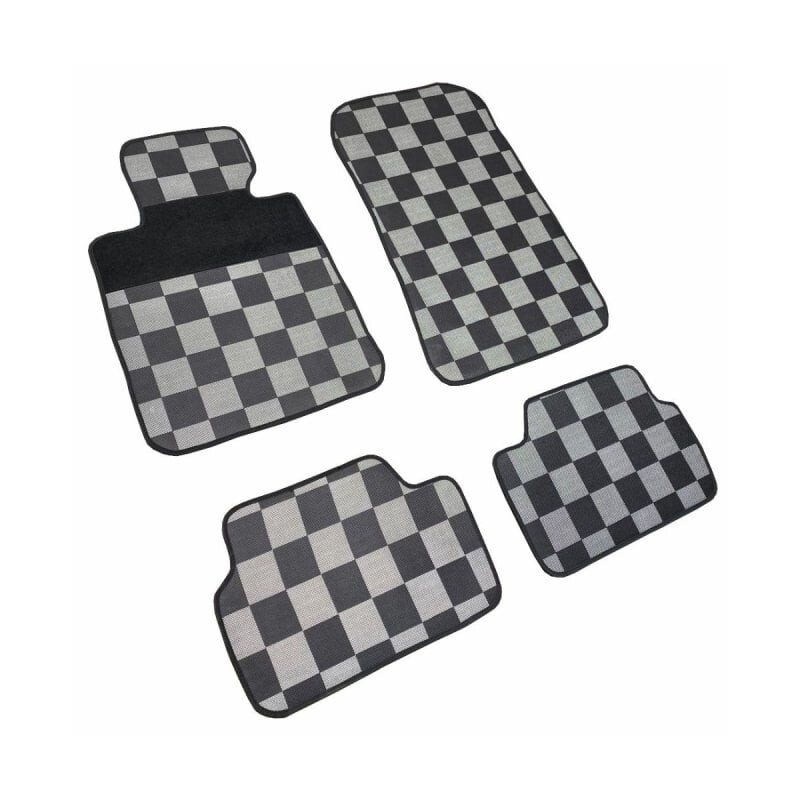 Gumotextilní autokoberce BMW 1 2004-2011 (E87, kostkované)