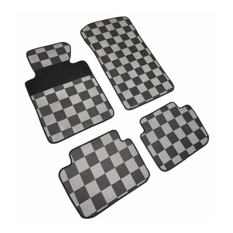 Gumotextilní autokoberce BMW 3 1998-2005 (E46, kostkované)