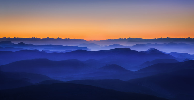 David Bouscarle Fotografie Misty Mountains, David Bouscarle, 40 × 20 cm