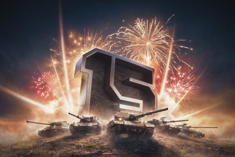 Europosters Ilustrace World of Tanks - 15th Anniversary, 40 × 26.7 cm