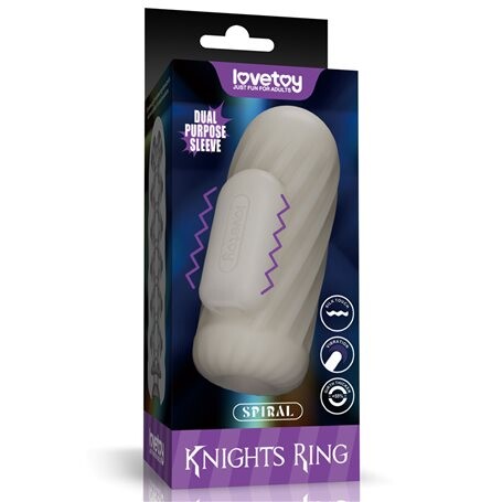 Masturbátor Lovetoy VIBRATING KNIGHTS RING SPIRAL Lovetoy