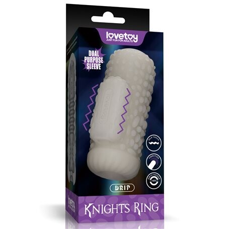 Masturbátor Lovetoy VIBRATING KNIGHTS RING DRIP Lovetoy